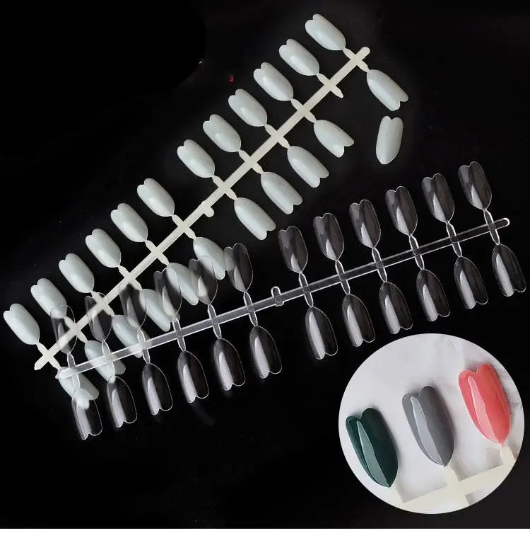 240 шт./компл. искусственные ногти в форме сердца Натуральный прозрачный цвет Искусственные ногти искусственные акриловые инструменты для маникюра искусственные ногти