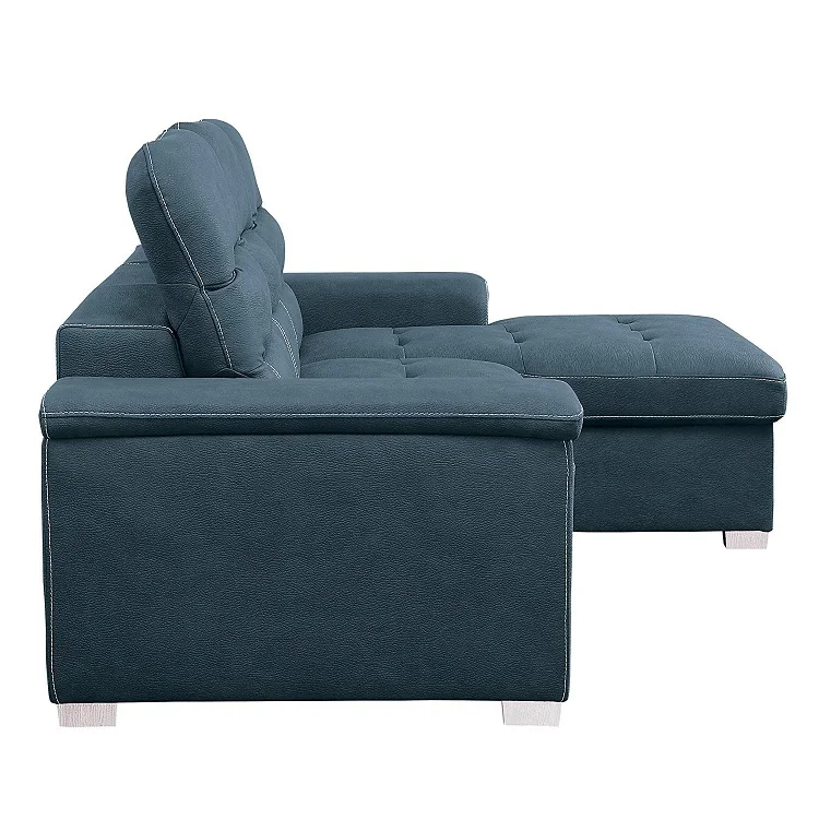 Modern contemporary Sleeper sectional sofa with chaise storage,Storage sofa set, fabric sofa furniture