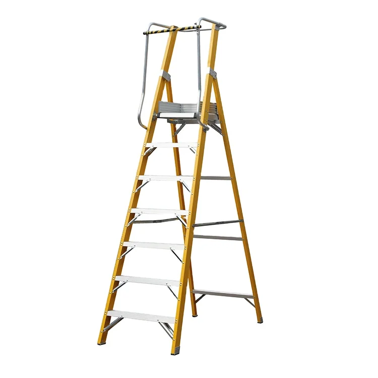 4 Step Ladder Folding Step Stool with Hand grip Anti-Slip and Wide Pedal FRP Stepladders for Home and Kitchen