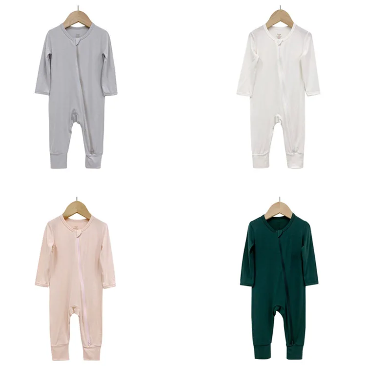bamboo zipper baby jumpsuit romper pajamas sleeper kids clothing manufacturers newborn infant boy baby clothes bamboo