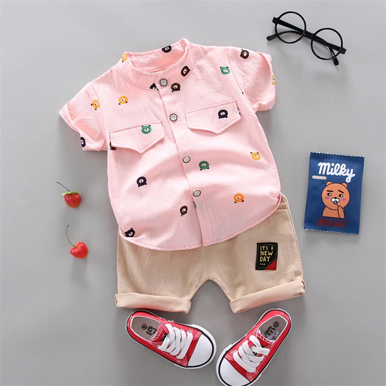 Multi style fashion sumer two piece kids boys clothing set baby boy 24 months infant baby boys clothing tops and shorts set