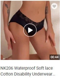 Waterproof Soft lace Cotton Disability Underwear Incontinence Pants 4 layers Menstrual Physiological Women Panties