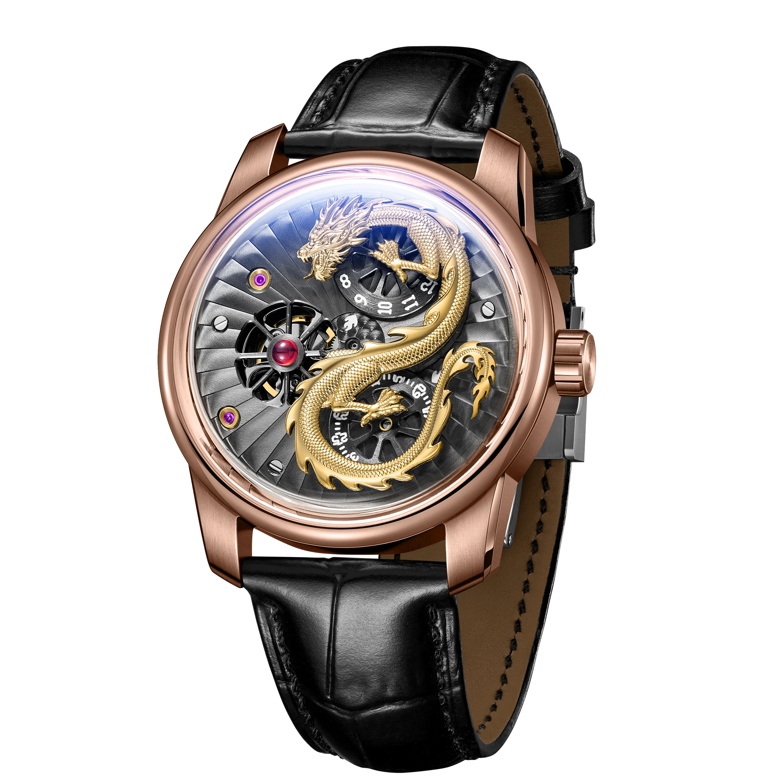Factory Supply Dragon Automatic Watches Chinese element Mechanical Wrist Watch