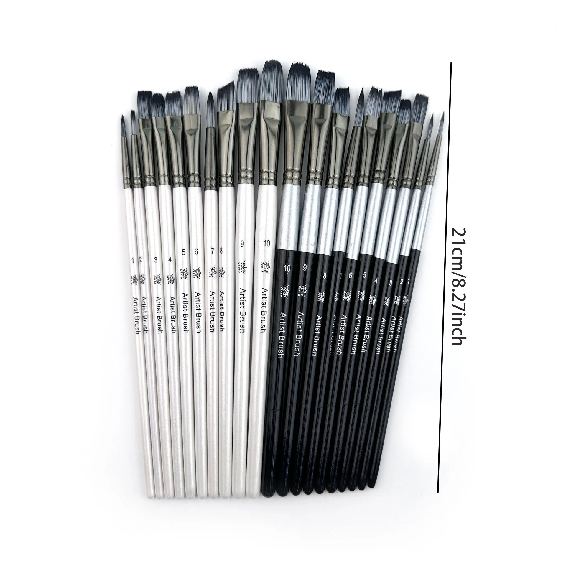 Paint Brushes Set 10pcs Multifunctional Double Color Artist Professional Brushes Set For Acrylic Oil Watercolor