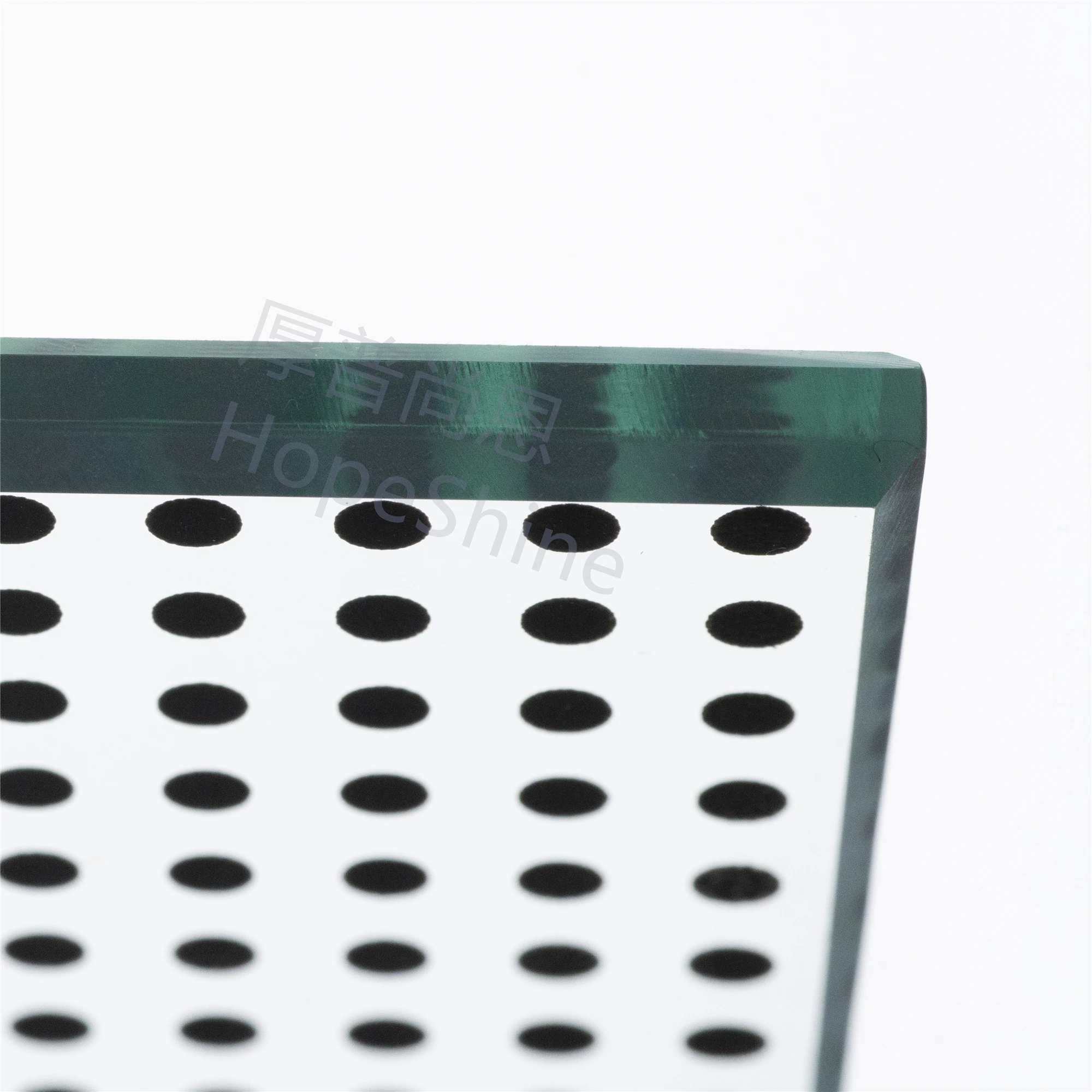 Прямая поставка с завода, супербелое ламинированное стекло, Ребристое ламинированное стекло 1,52pvb, ламинированное стекло