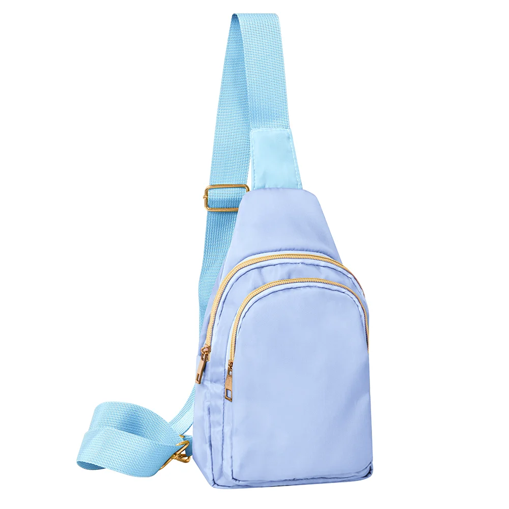 New Arrival Hot Selling Pink Nylon Fanny Pack Ladies Crossbody Sling Bum Waist Bag Water Resistant Monogram Adjustable Strap