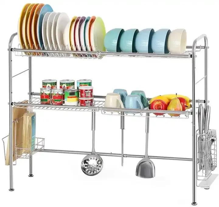 Perfect Dish Drying Rack Stainless Steel Dish Storage Rack For Kitchen