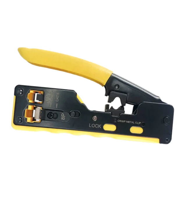 RJ45 RJ11 Cat6 Cat7 connector pass through crimping tool