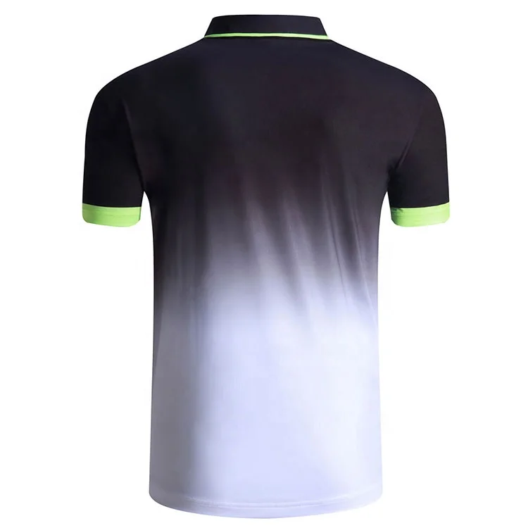 Mesh material 100% polyester mens black sublimitation polo shirt