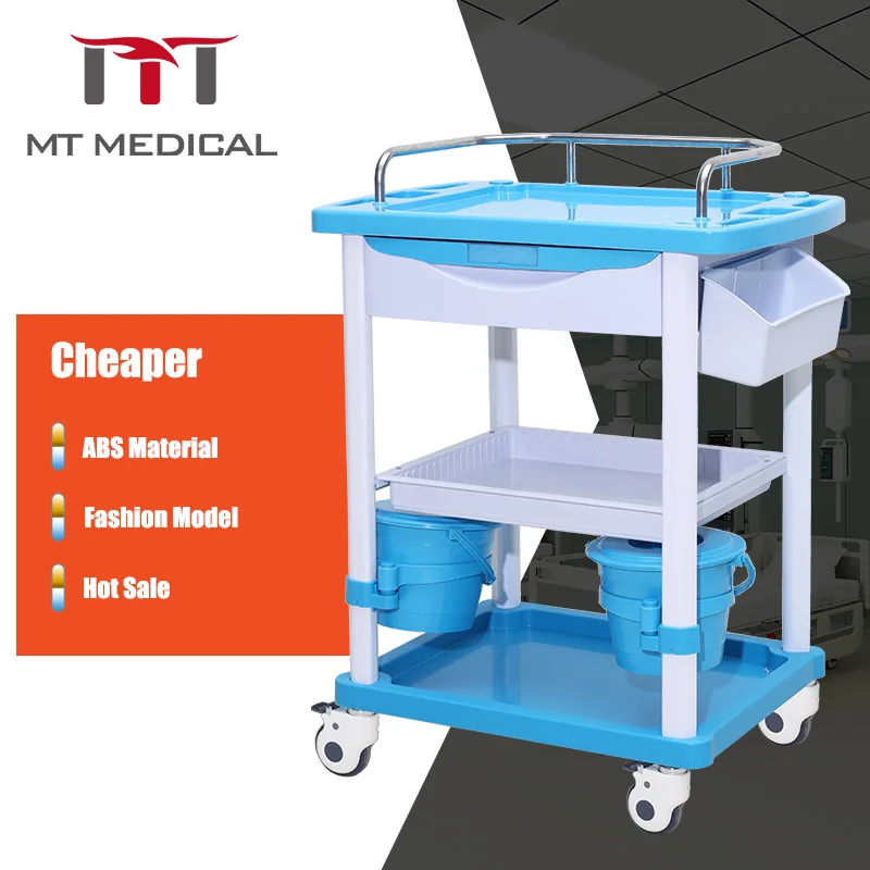 Medical Equipment Nursing Care Treatment Cart Aluminum Hospital Emergency Trolley Clinical Doctor Treatment Trolley For Patient
