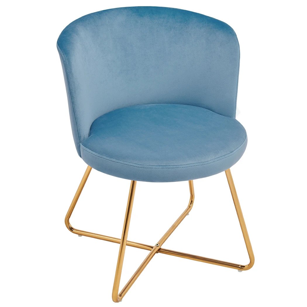 Velvet Dining Chairs Upholstery Arm Fabric Modern Restaurant Blue Dinning Chair Dining Room Furniture Home Furniture Accepatble