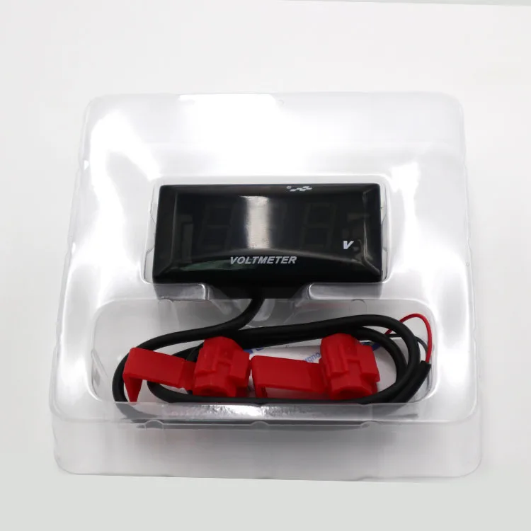 Electric vehicle motorcycle general voltmeter accessories retrofit 12V-150V LCD display electronic dash board