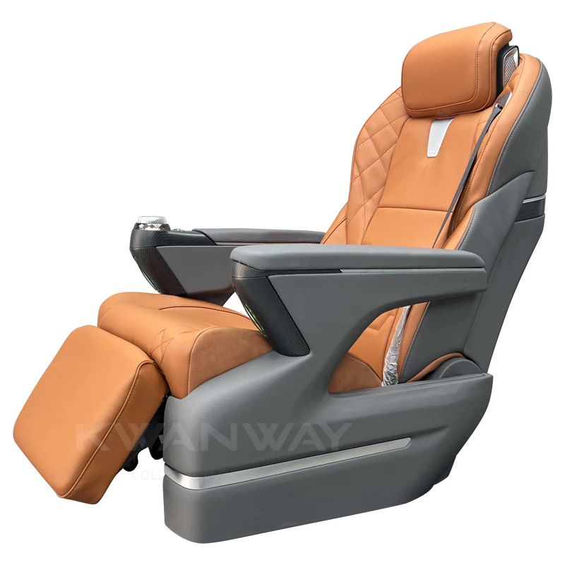 High-quality luxury car seat customization Nappa leather luxury VIP seat suitable for Toyota Coaster and Toyota Hiace van