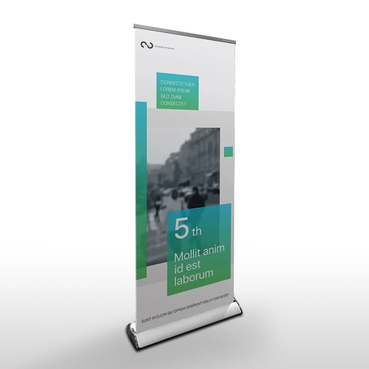 Exhibition display graphic design roll up banner stand