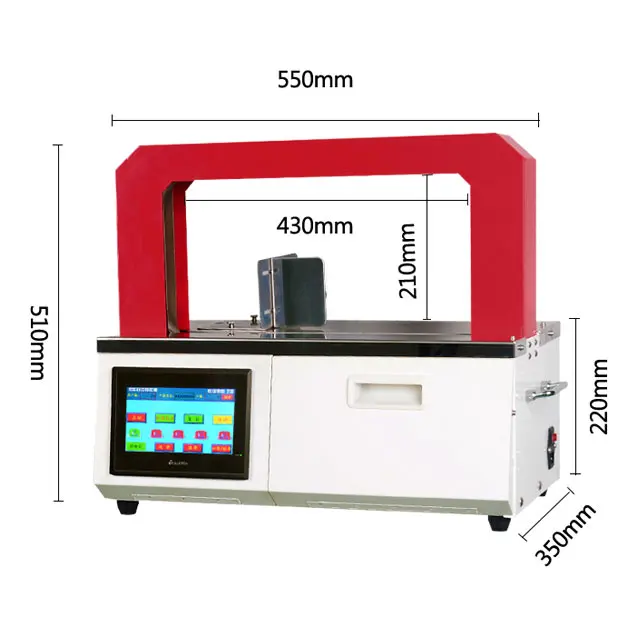 
Flejadora Machine De Cerclage Strapping Banding Machine with Paper Belt and OPP Band for Gift Box 
