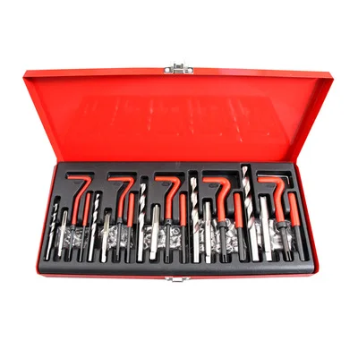 131-Piece Metric Thread Repair Kit M8*1.25 Steel Tap and Die Tool Sets for Tapping and Cutting Threads