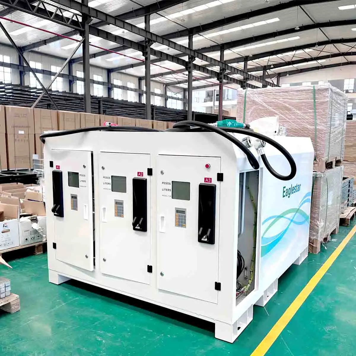 Eaglestar 3 шланги 3000L мобильный мини-бензиновый топливный контейнер для бензиновых станций переносная топливная заправочная станция