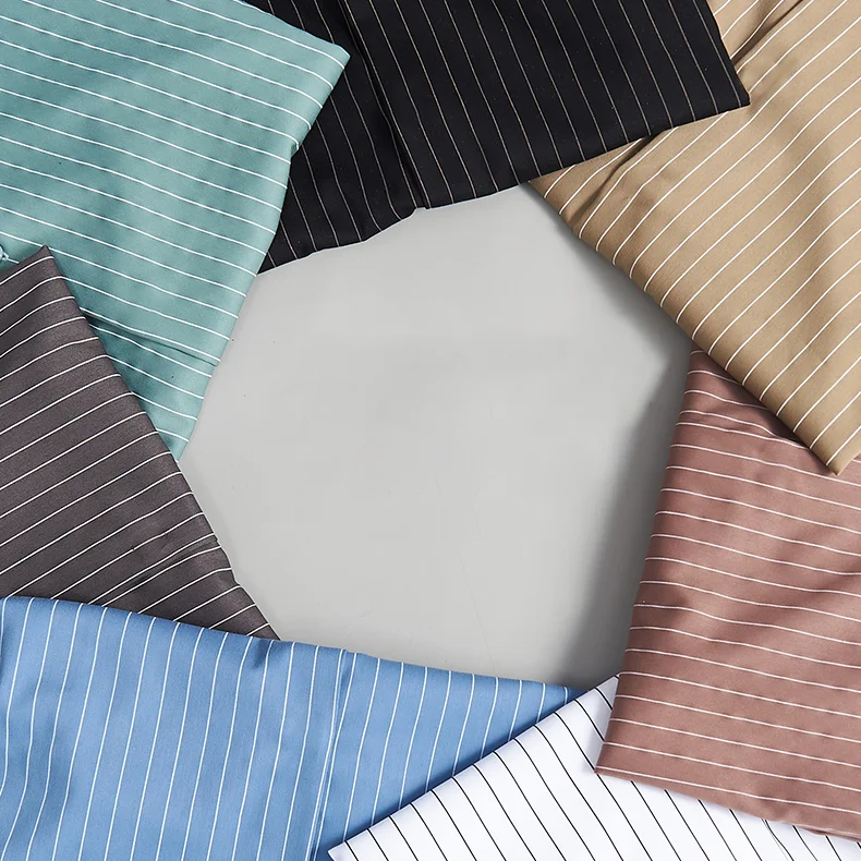 Гибридный текстиль для мужской рубашечной ткани Pinstripe с рисунком T/R