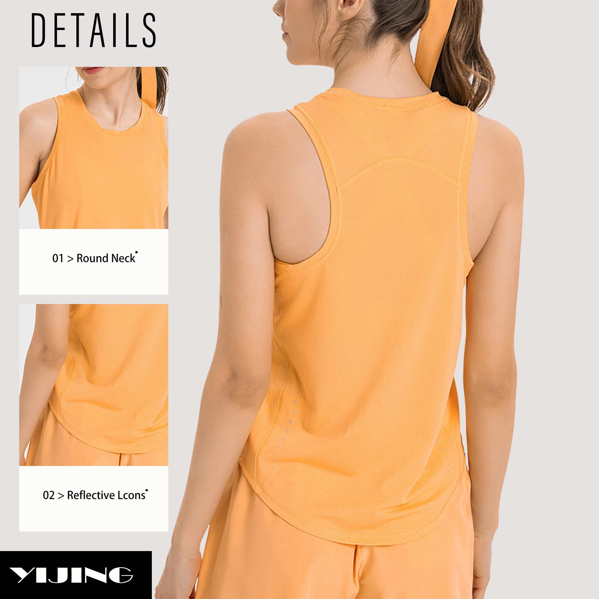 Летний спортивный топ для бега и фитнеса