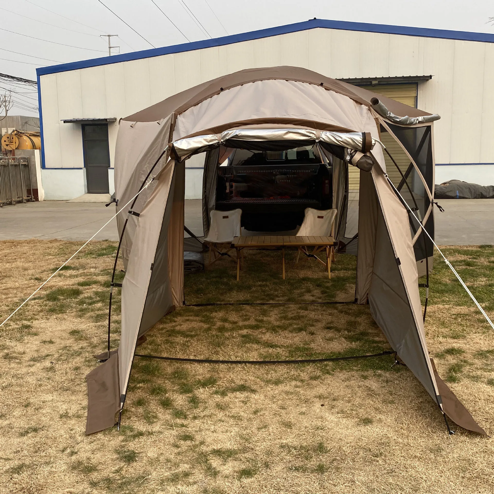 Hexagonal tent outdoor portable folding field camping equipment sunshade rain anti mosquito automatic tent