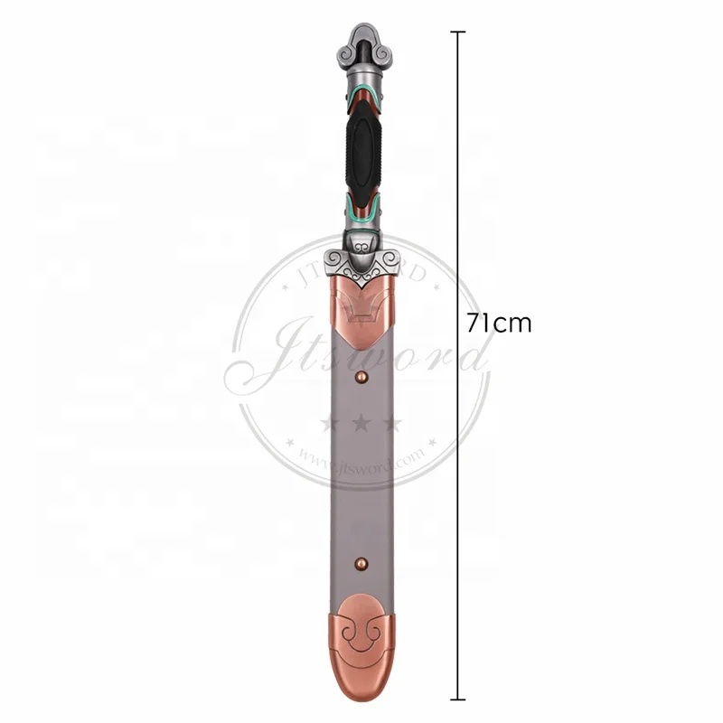 Overwatch Metal Weapon Replica White Tiger Skin Genji Deflect Blade Sword