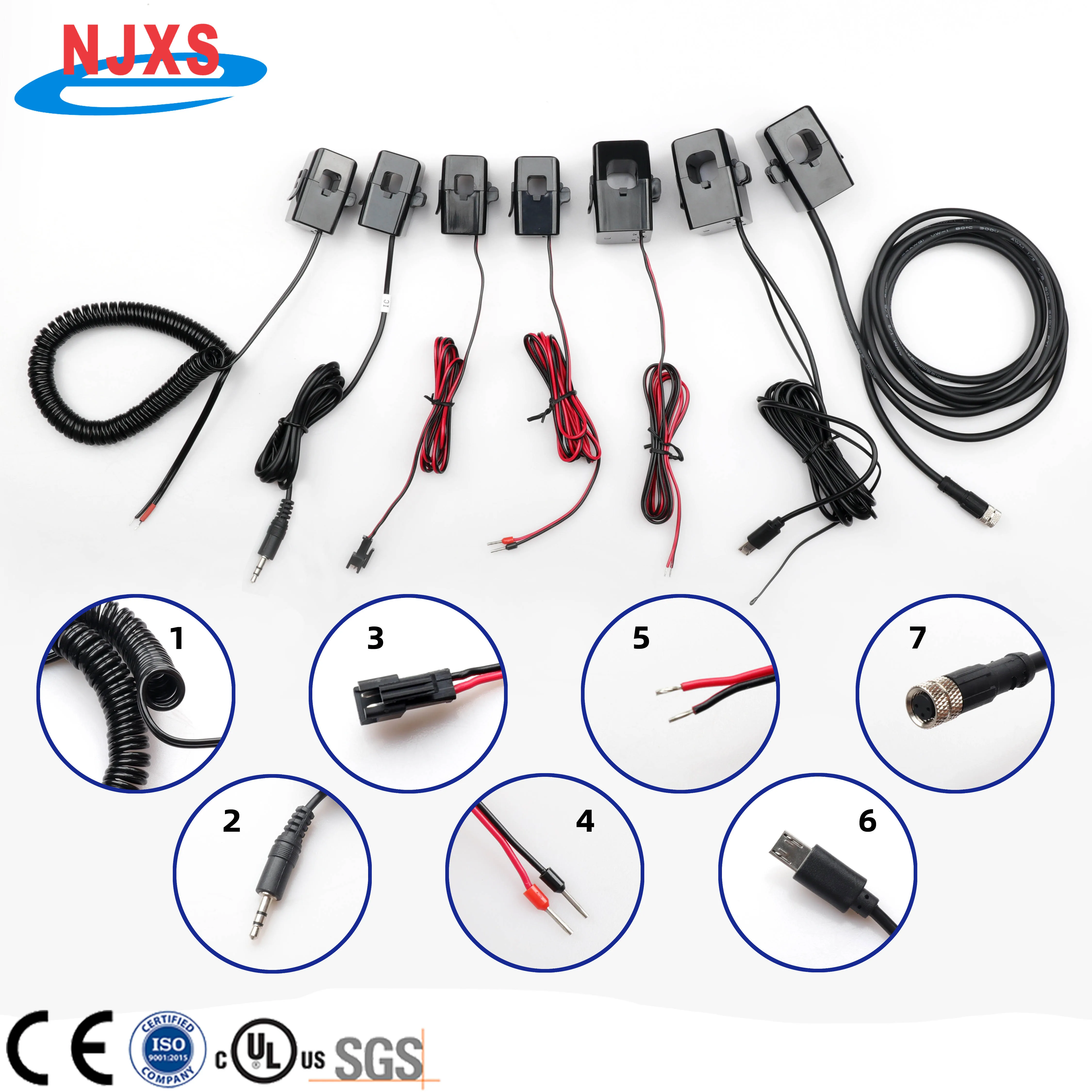 Micro Split Ferrite Core Current Transformer Customized Cable Turn Ratio AC CT 5A 10A 20A 30A 50A 60A 80A 100A 333mV OPCT16AL