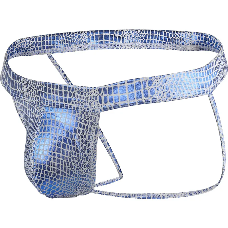 
wholesale promotion imitated Snake skin fabric mens jockstrap 