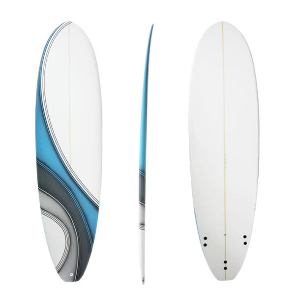 High quality PU material short surfboard with non-slip EVA foam pad