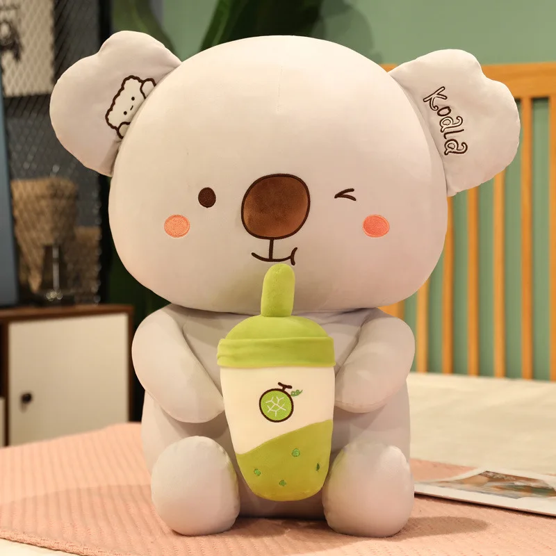 Free Shipping kids stuffed squishy boba tea koala plush toy