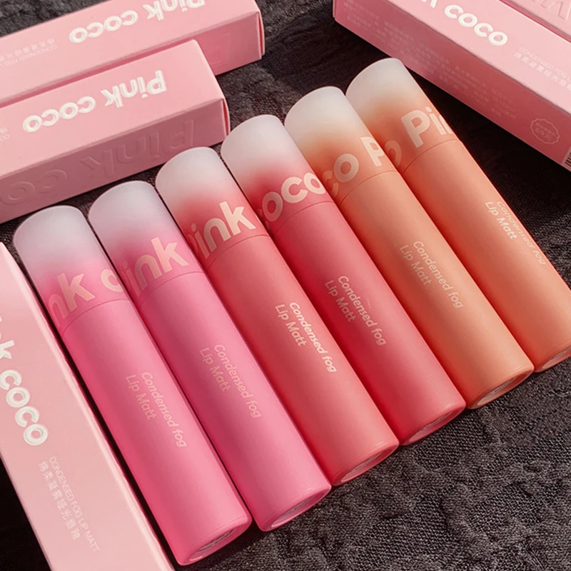 matte lip glaze lips mud colorfast non-stick cup mushed LipGloss Waterproof velvet muddy lip cream for students