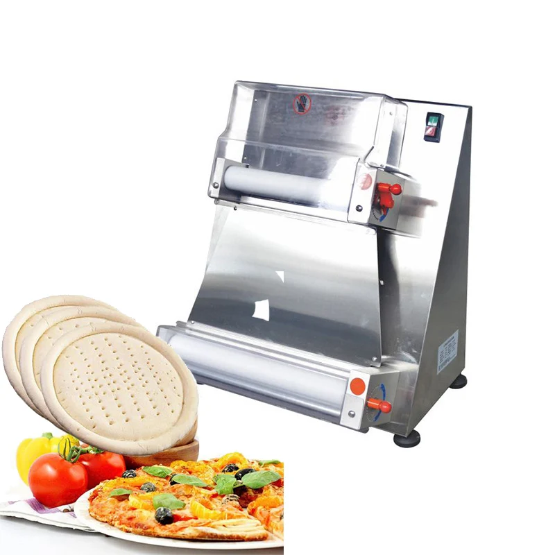 Automatic Electric table top pizza dough sheeter machine rolling
