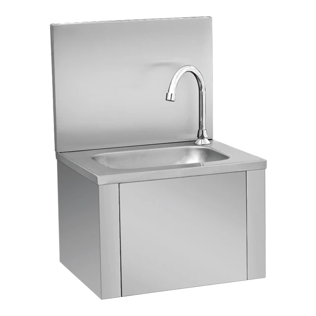 Commercial Knee operate sink Wall mounted Stainless Steel kitchen sink Knee operate sink