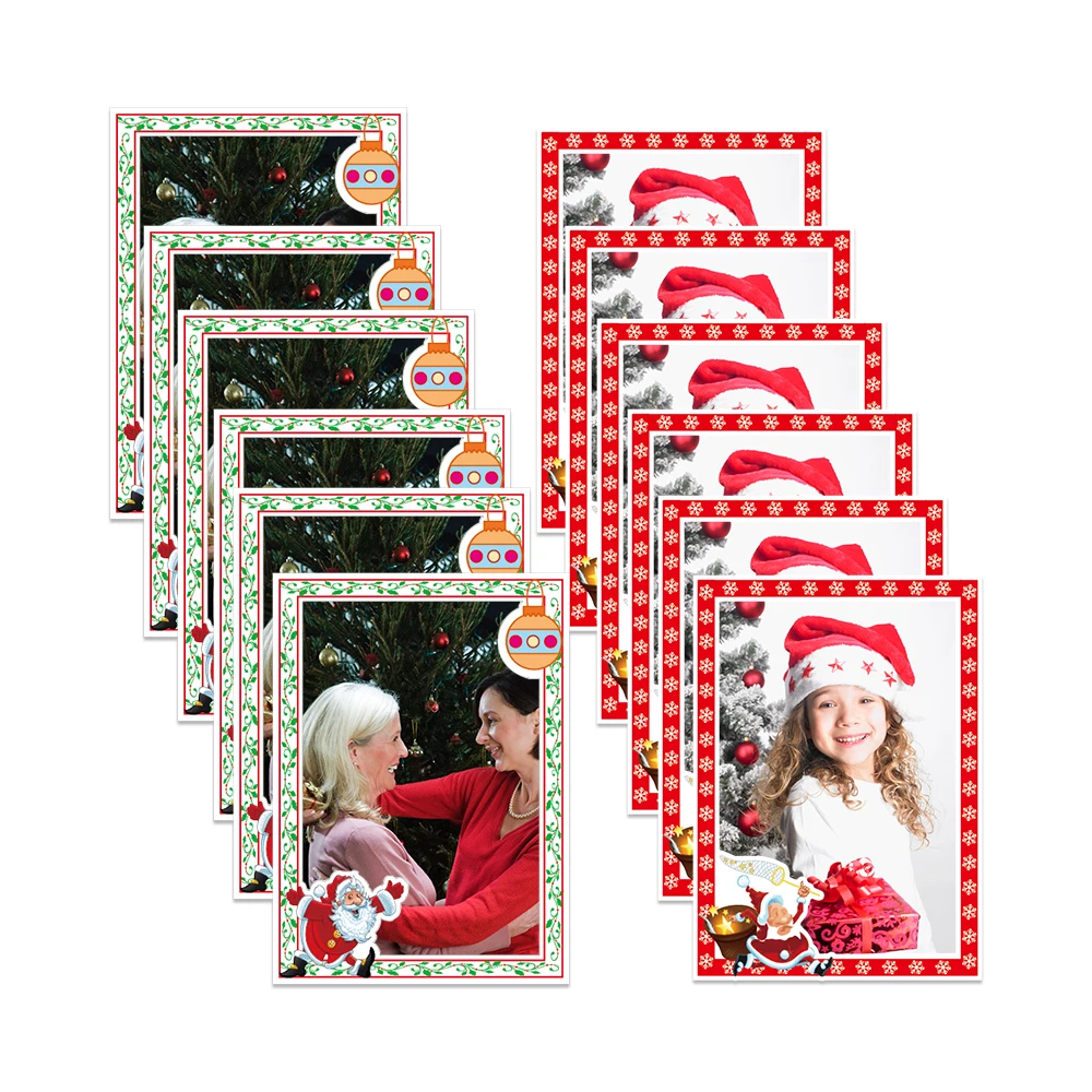 Рекламная акция, магнитная светодиодная плавающая эпоксидная бамбуковая детская Акриловая картина, прозрачная пользовательская магнитная фоторамка на холодильник