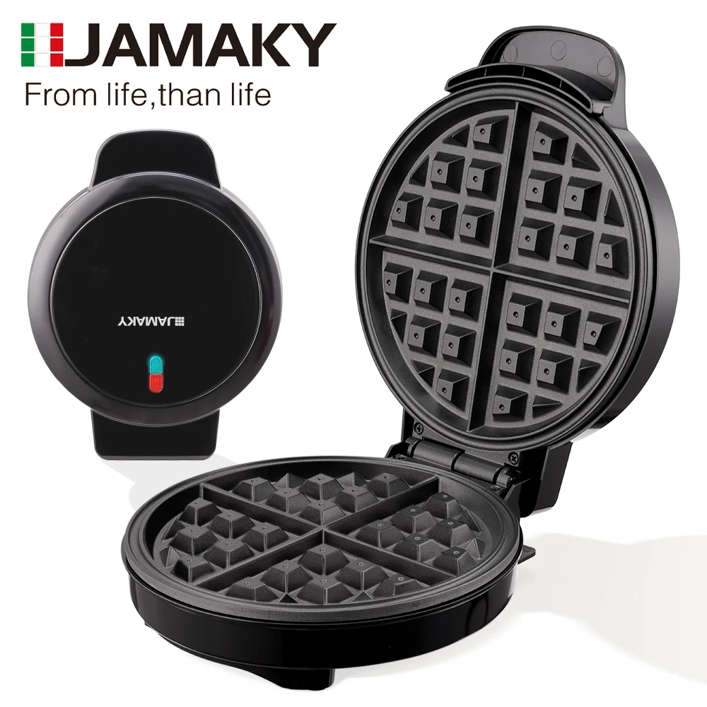 JMK Hot Sale Waffle Maker for breakfast with High Power and start indicator Anti-scald handle Automatic temperature control