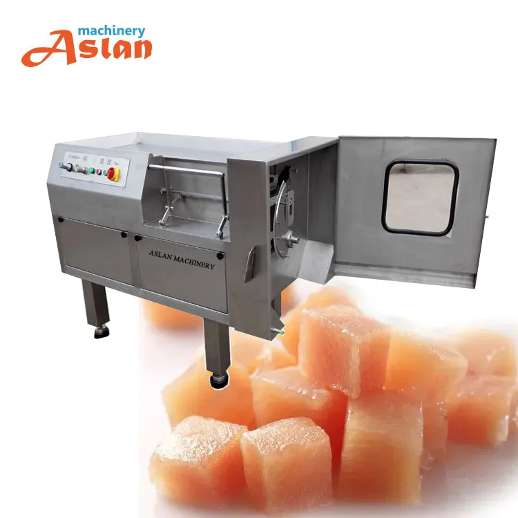 frozen chicken meat cube cutting machine