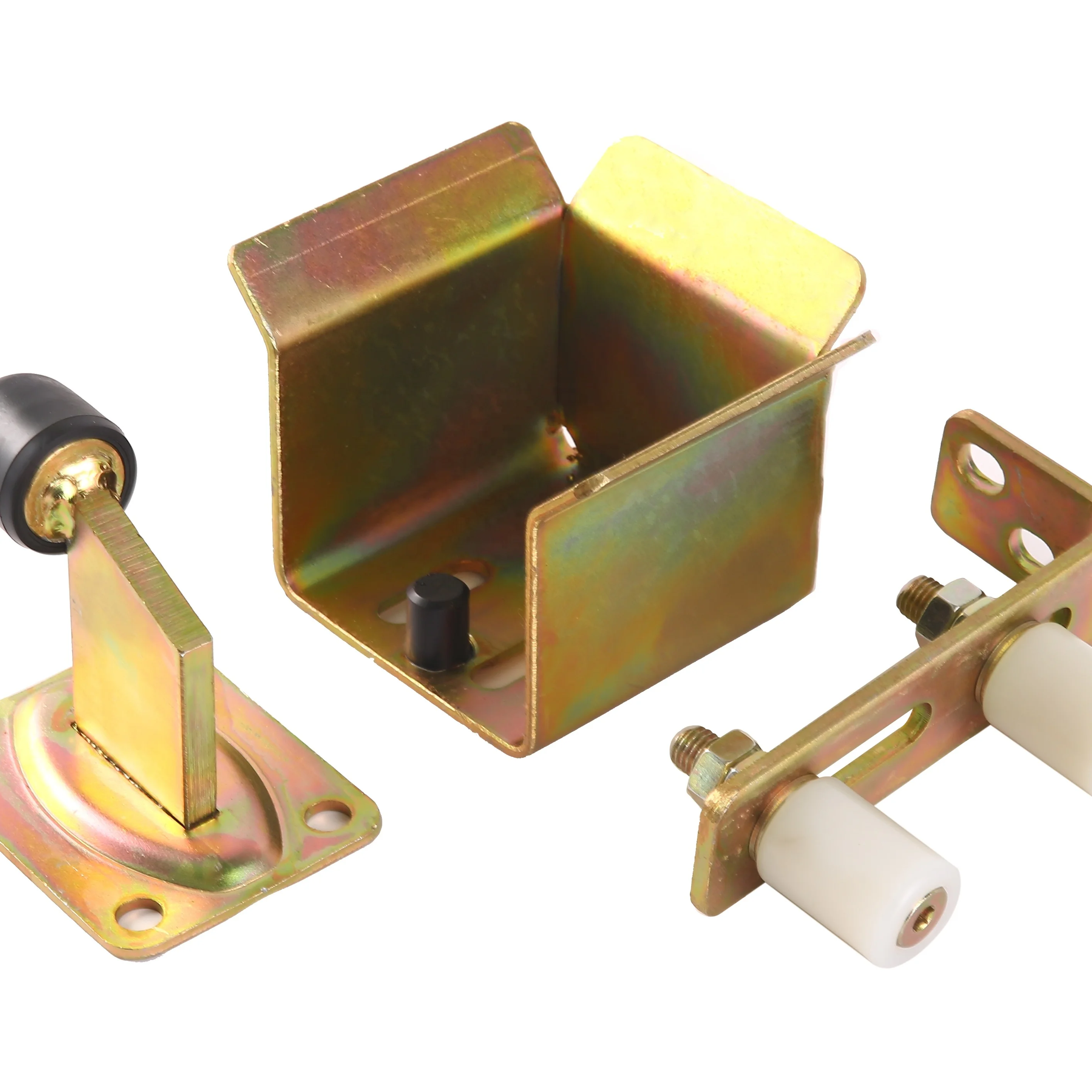 Gate Roller Guide Adjustable 3' Nylon Rollers Heavy Duty L Shaped Zinc Bracket Sliding Gate Hardware