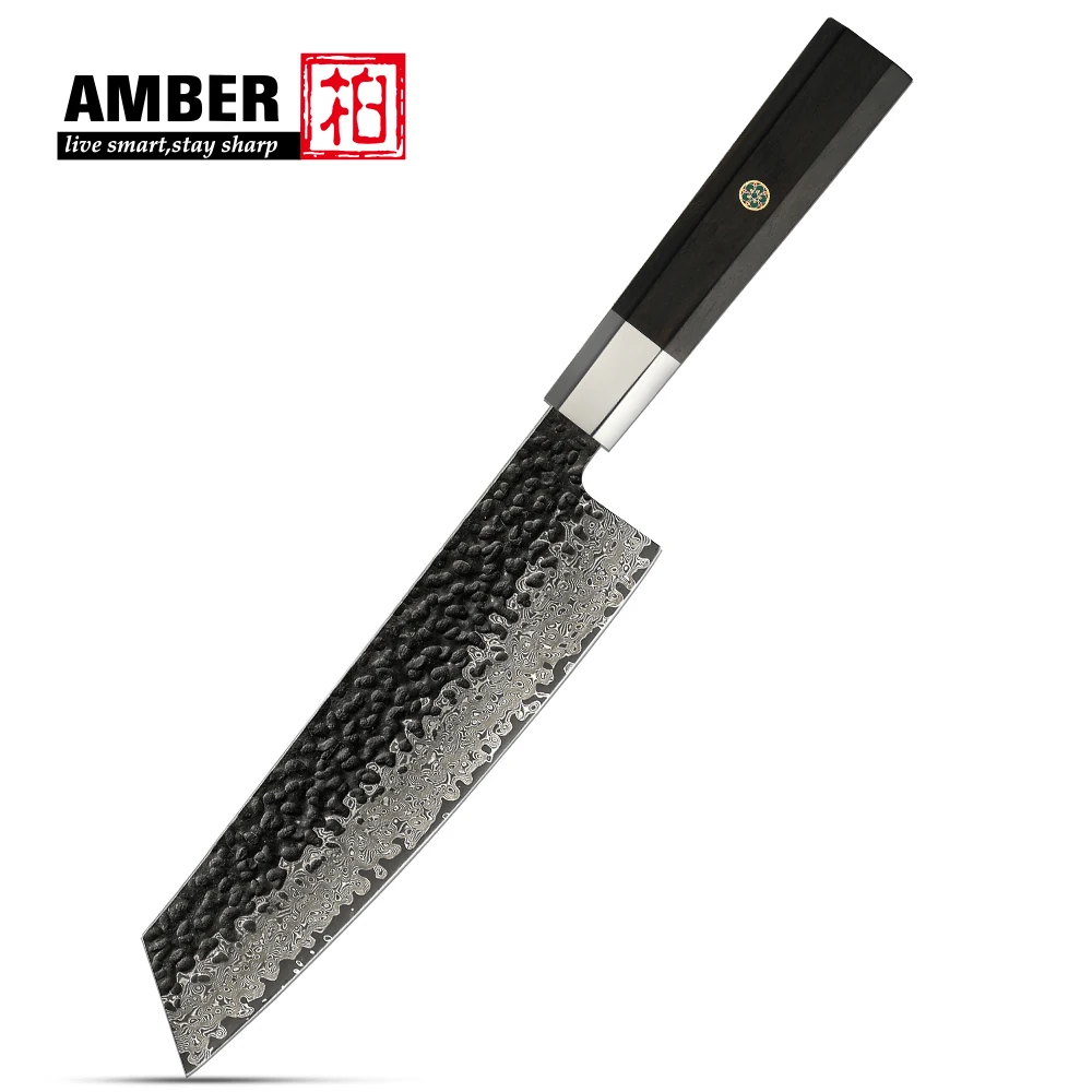 HOT SALE Japanese style kitchen knife 67 layers VG10 Damascus steel blacksmith kiritsuke chef knife with ebony wood handle