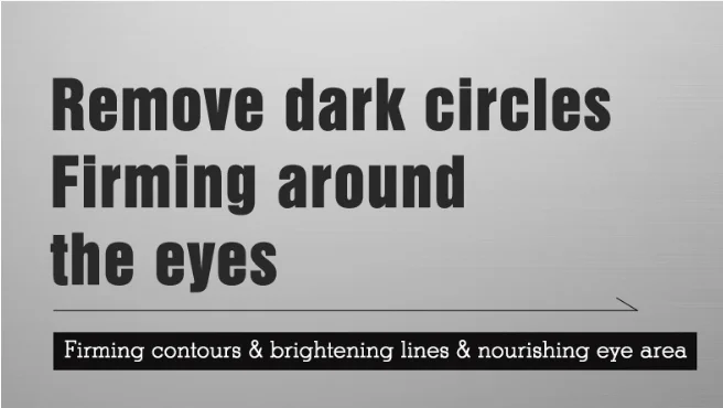 Skin Care eye bags removal under Eye firming tightening care cream for dark circles and puffiness