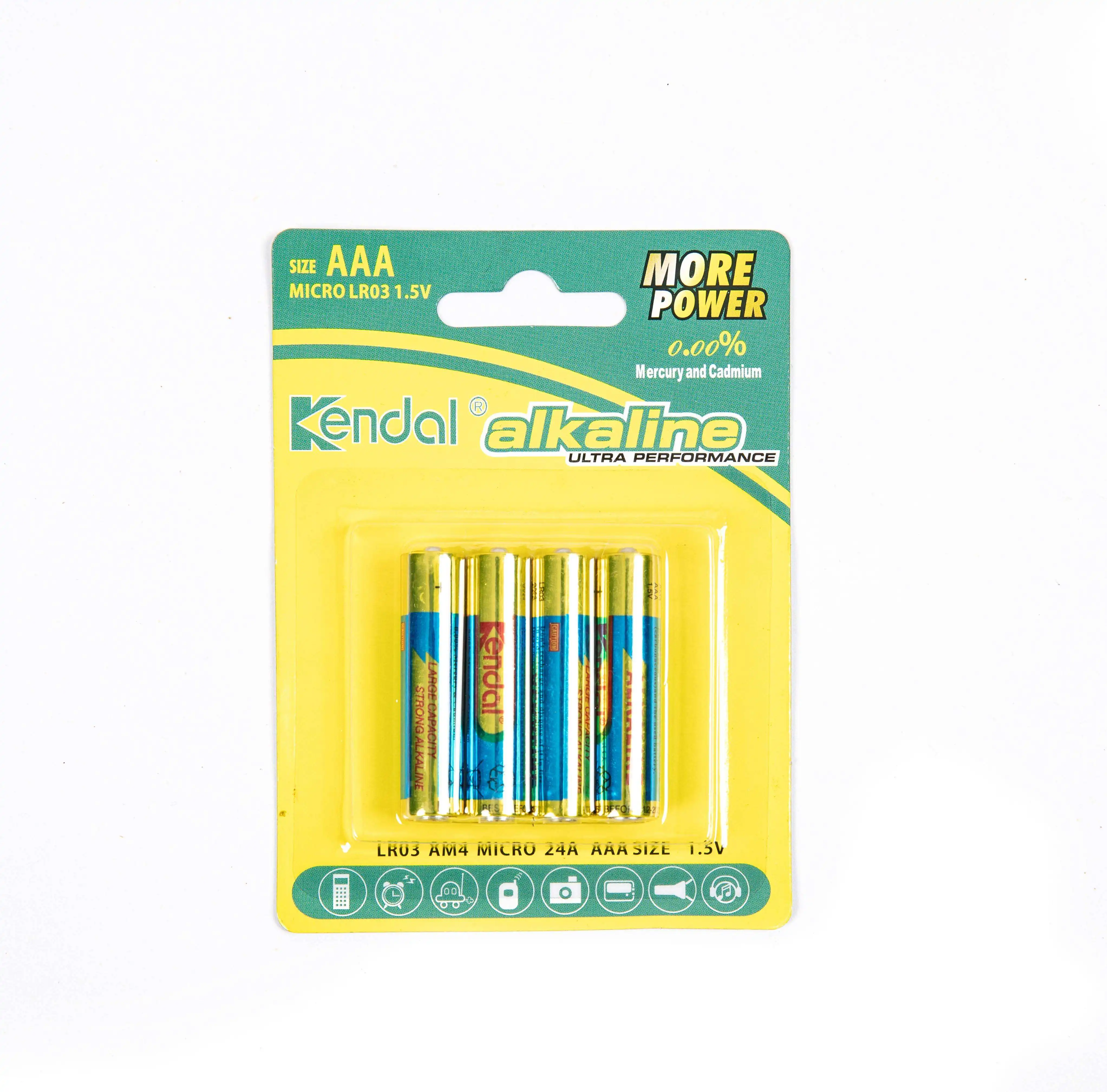 1.5V AAA LR03 Ultra Alkaline Battery Dry Cell Lr03 Am4 Aaa Am-4 Size Super Alkaline Battery Size 1.5 V Batteries Toys Kendal 1.5