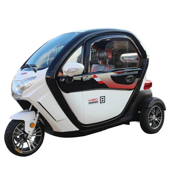 2020 EBU 1200w 55KM/H 3 Wheel Electric Car 2 Seats Electric Tricycle