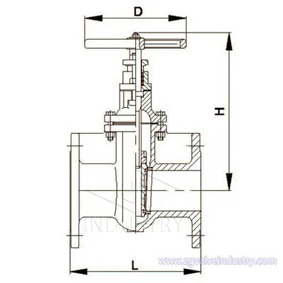 A1l Sizes Available DIN F5 PN10/PN16 Cast Iron/Ductile Iron Non-Rising Stem Hard Seal Gate Valve