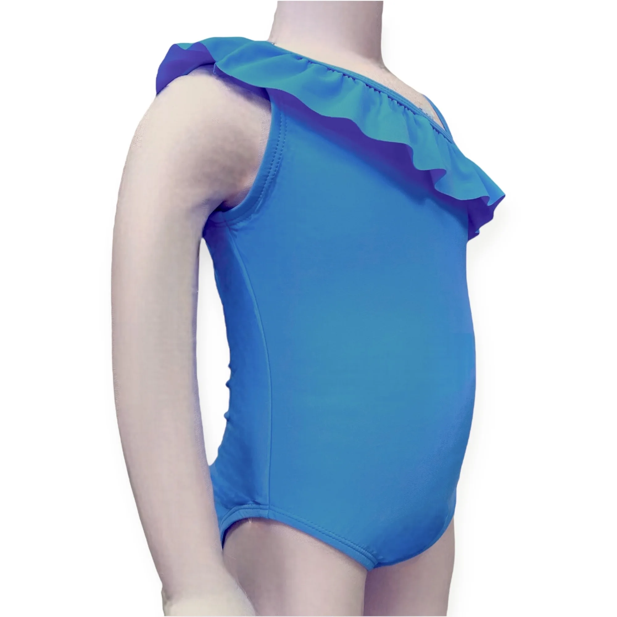 Top Quality Toddler Sustainable Adorable One-Piece Shoulder Ruffle Swimsuit For Baby Girls