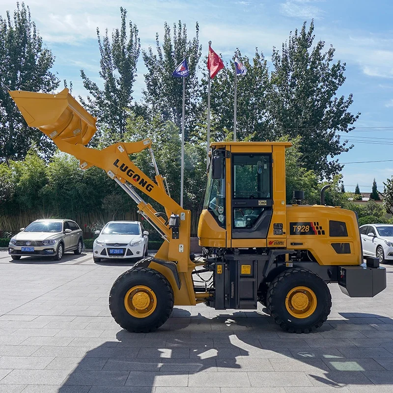 Lugong T928 Front End Loader Bucket Log Grapple Grass Fork
