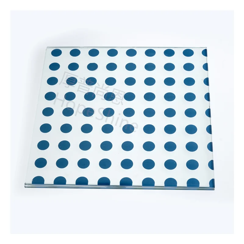 China Supplier Silk Screen Printing Semi Transparent 8.38mm Balcony Window 2200*1650mm Laminated Glass