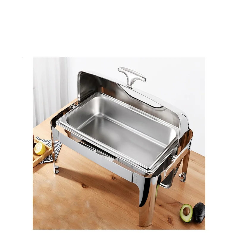 New Style Stainless Steel Roll Top Chafing Dish for hotel & Restaurant Wholesale