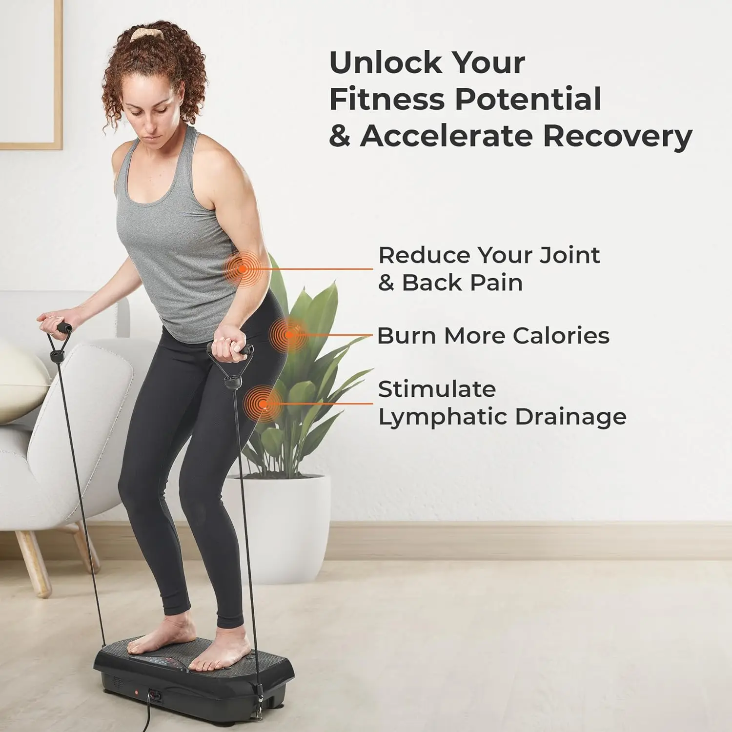 2024 Best Selling Wholesale Crazy Fitness Massage Vibration Plate Exercise Machine For Burn Calories