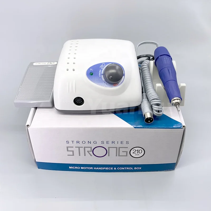 strong 210 105L 65W  nail drill machine 35000 rpm drill for nails OEM private label customized