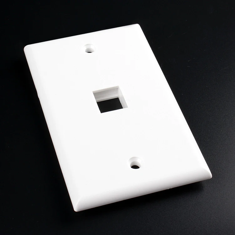 Gcabling USA 1port RJ45 Face Plate ABS Network wall faceplate RJ45 America type wall plate