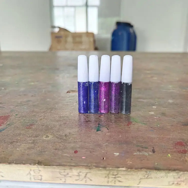 Assorted Color Fine Glitter Glitter Glue For Arts And Crafts Painting Scrapbook