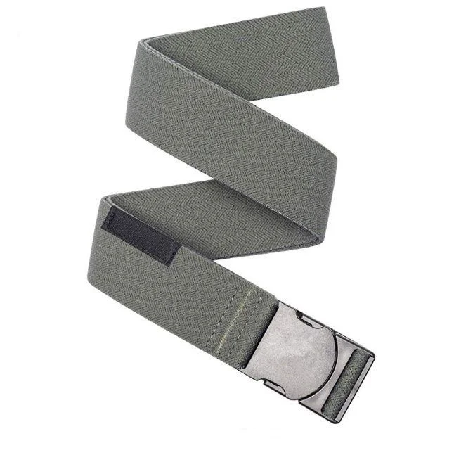 Slim Unisex Adventure Belt Narrow Width Elastic Stretch Webbing Belt With Micro Adjust Buckle